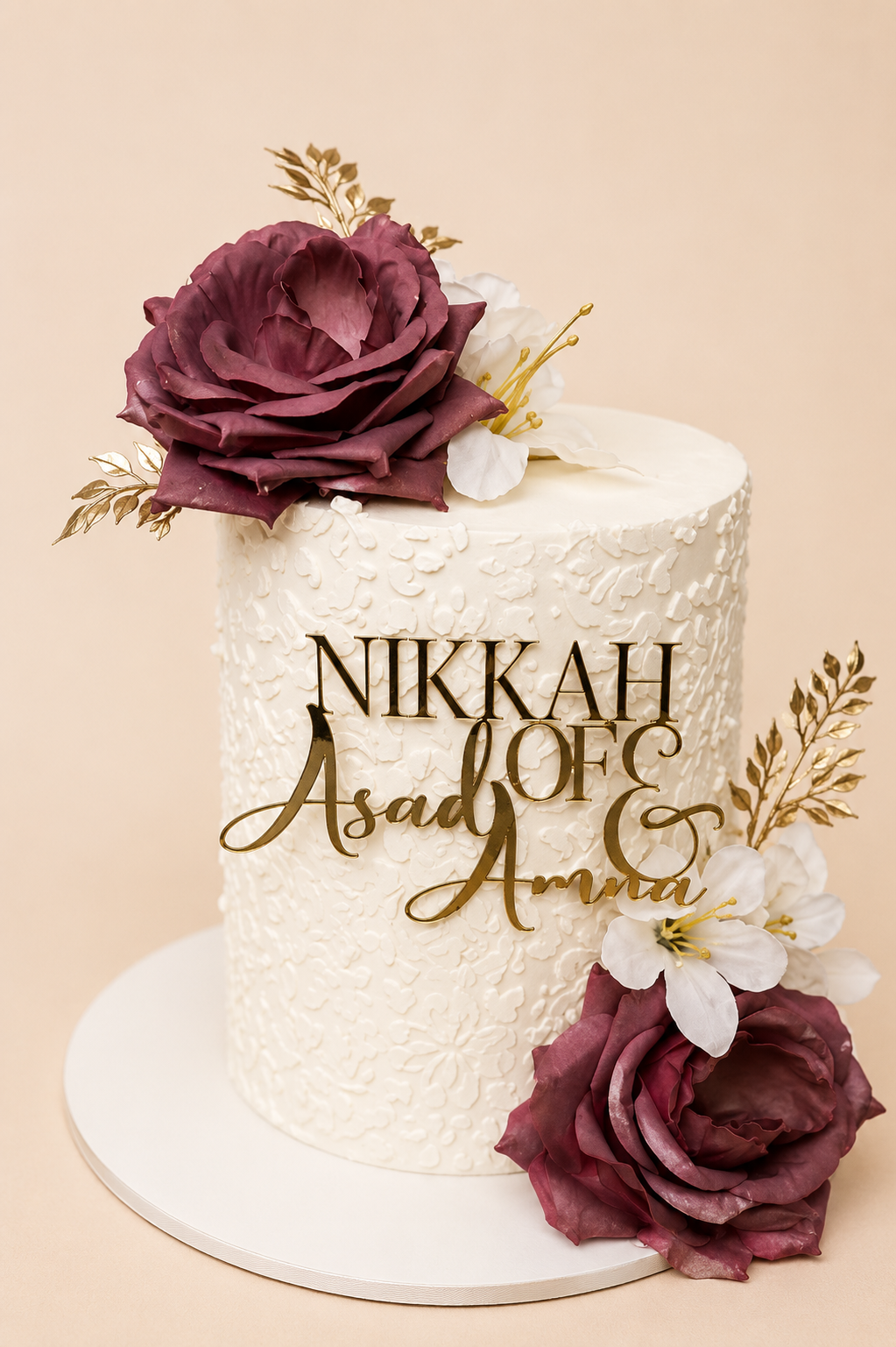 Fall-ing for you Nikkah Cake